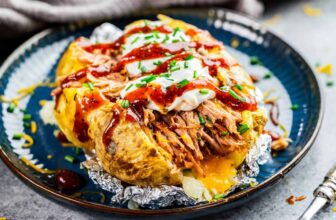Pulled Pork Loaded Potato – The Stay At Home...